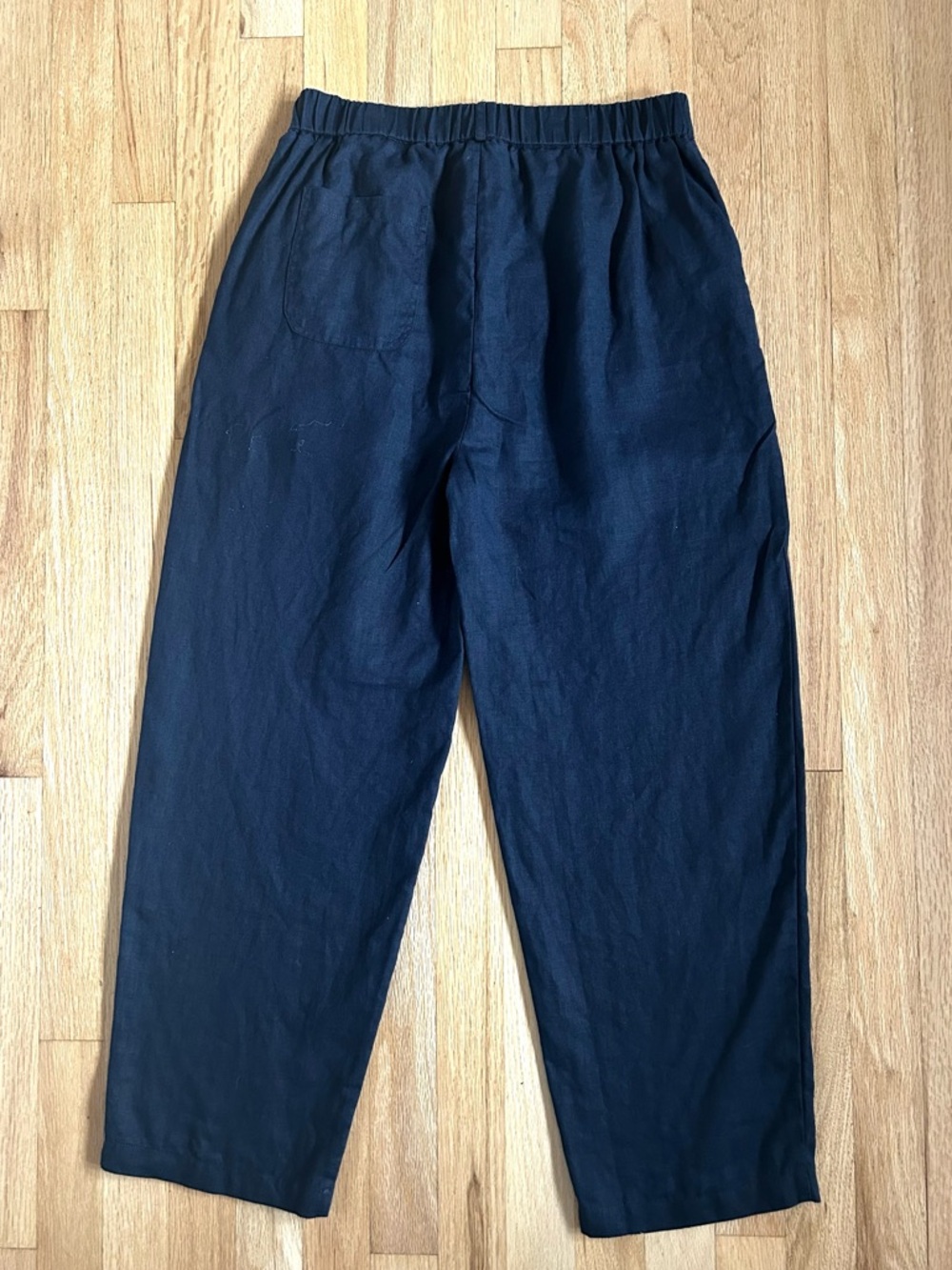 QUINCE european linen pants deep navy size S - Picture 10 of 10